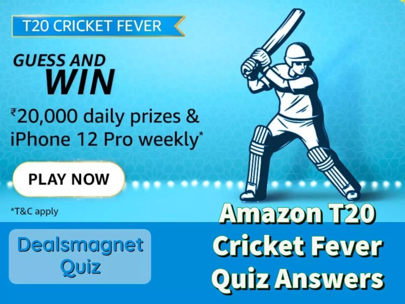 Amazon Daily Cricket Trivia Quiz Answers Today