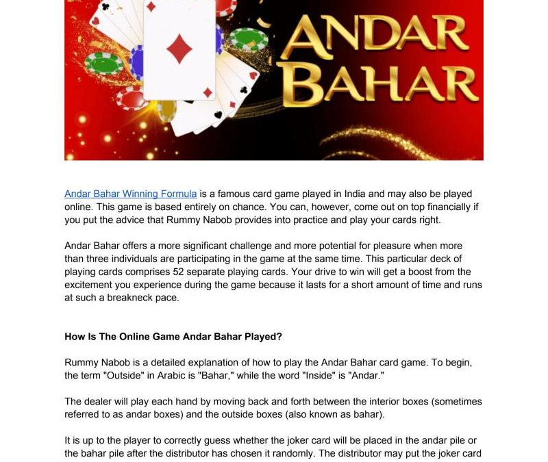 Andar Bahar Game Download Real Money
