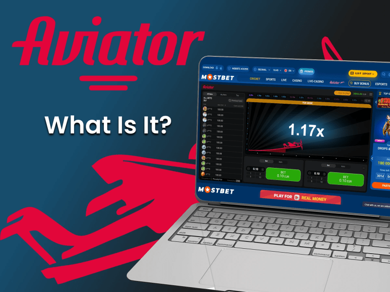 Screenshot of the Aviator game interface showing multiplier and betting controls