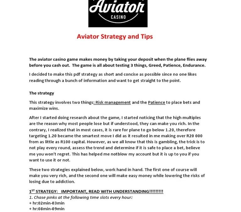 Aviator Spribe Casino
