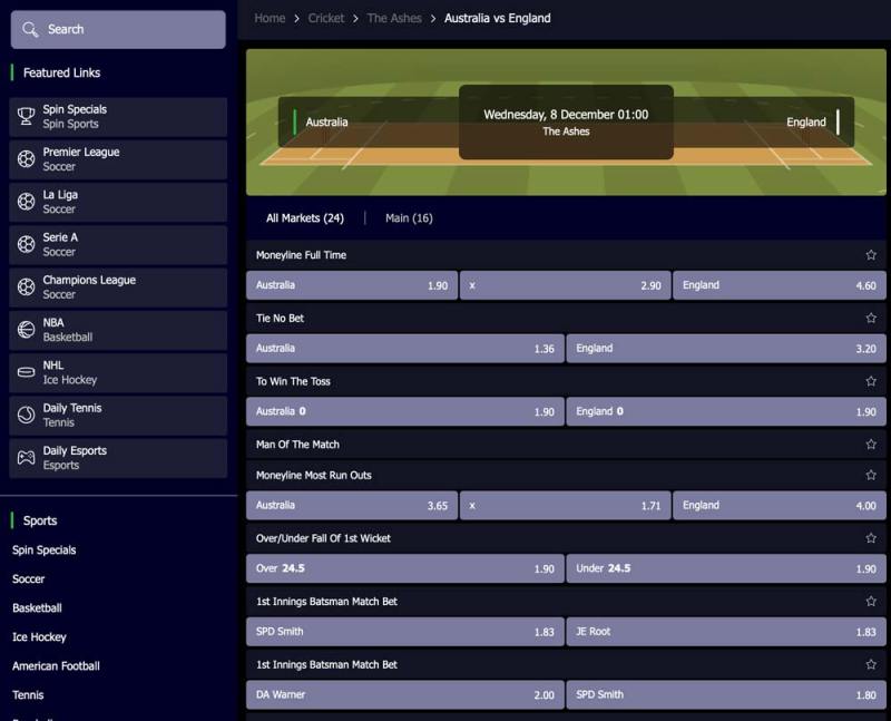 Bet On Cricket Match