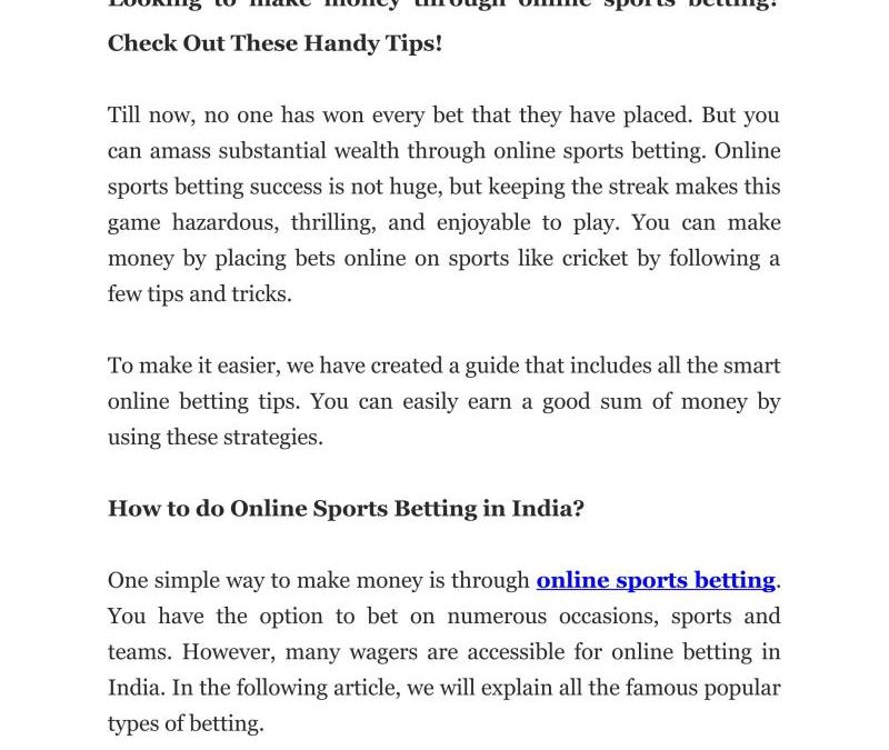 Betting India