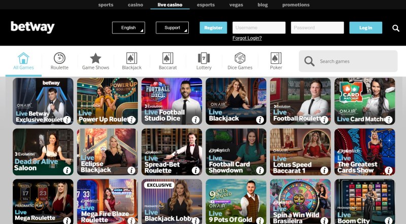 Betway Online Casino