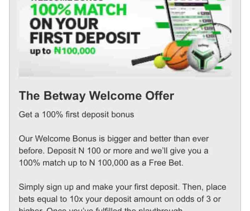 Betway Sign-up Bonus