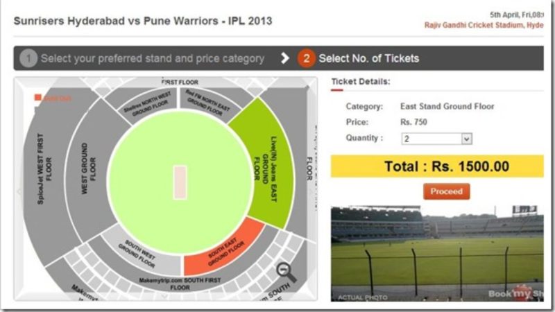 Bookmyshow Cricket Tickets Booking Axycube Solutions Pvt
