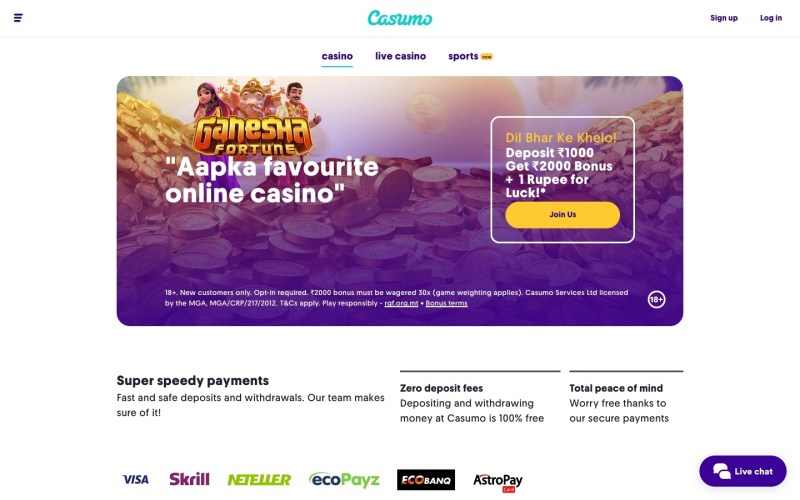 Casumo: The Only Online Casino Site You Need For Indian Gaming Fun And Big Rewards