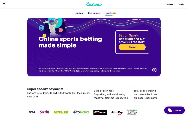 Casumo: The Top Online Casino Site For Indian Players Who Want To Win Big