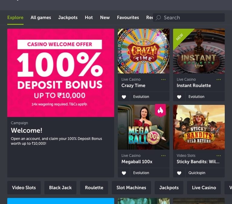 Comeon!: The Only Online Casino Site You Need For Indian Gaming Fun And Big Rewards