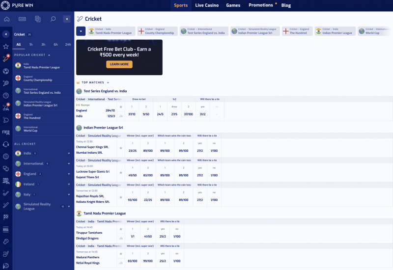 Cricket Bet Live
