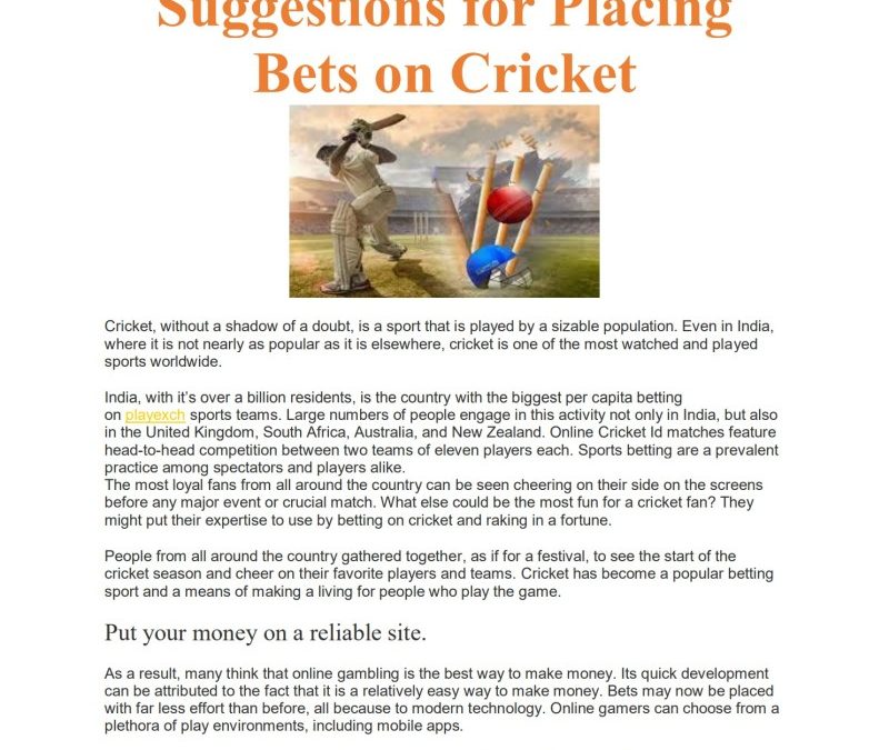 Cricket Betting Apps Real Money