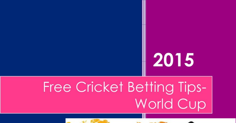 Cricket Betting Tips For Free
