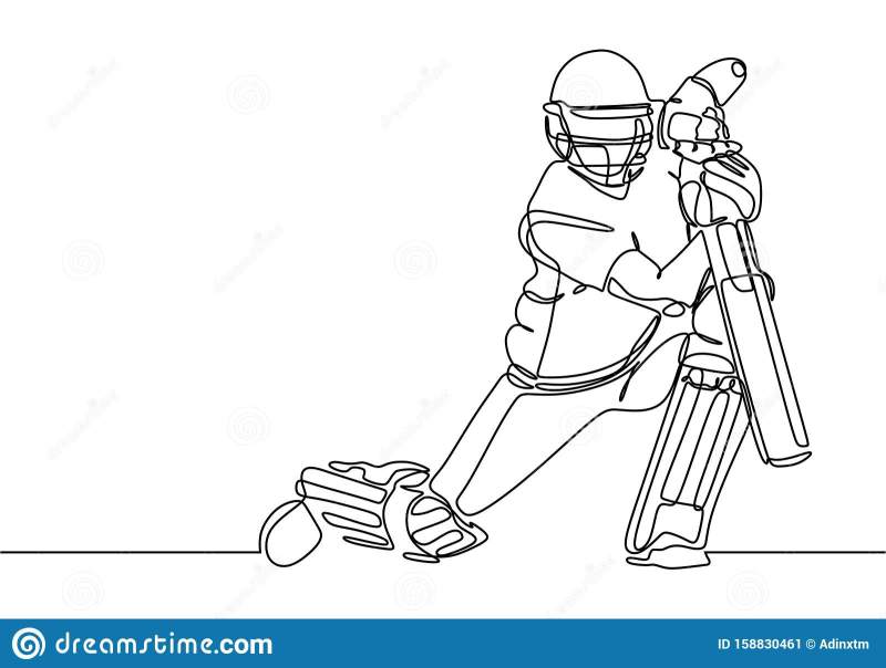 Cricket Drawing