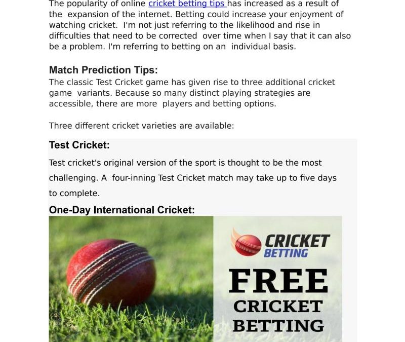 Cricket Tips And Tricks