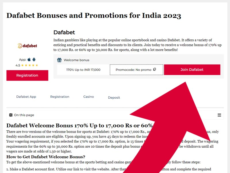 Dafabet: The Online Casino Site That Offers The Best Casino Bonus For Indian Players