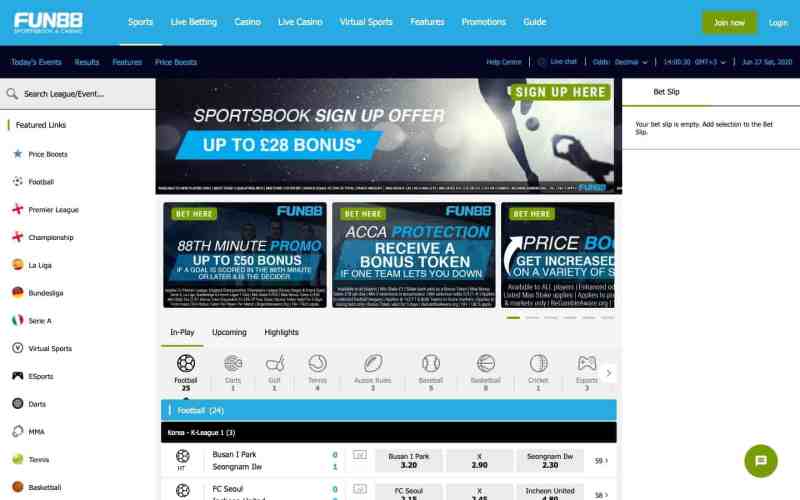 Fun88 Online Betting