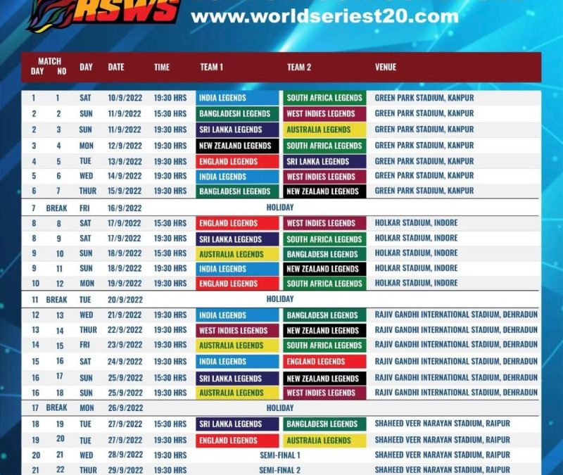 India Cricket Time Table 2022 - Axycube Solutions Pvt Ltd.