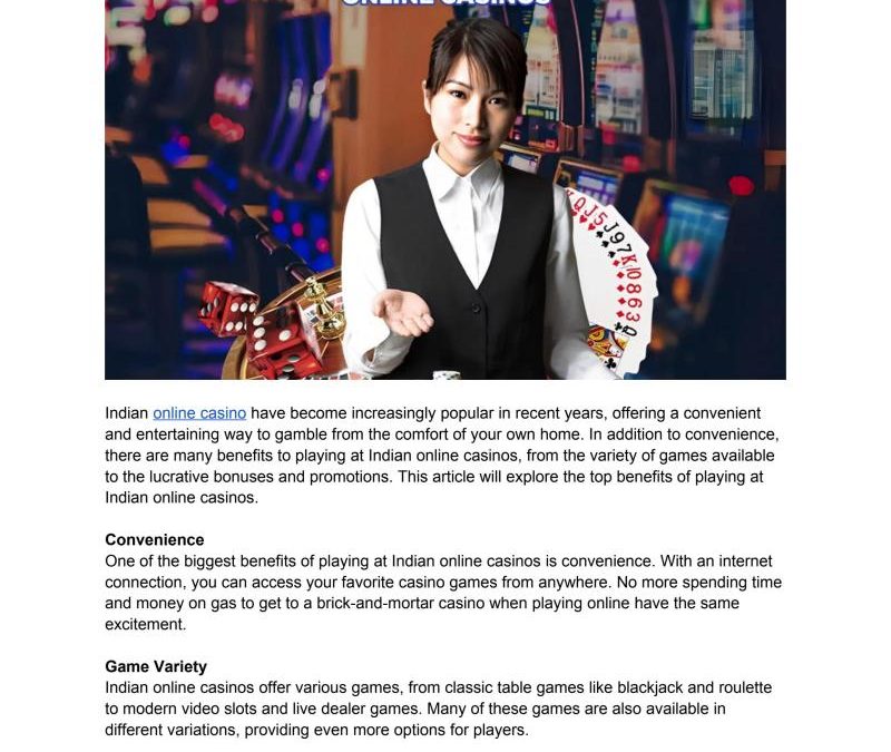 India Online Casino Game