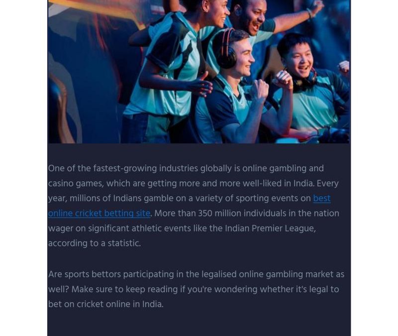 Is Online Cricket Betting Legal In India