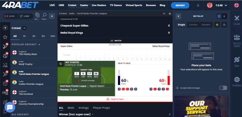 Join The Fun And Win Big At 4rabet: India’s Best Online Casino For Sports Bettors And Gamers