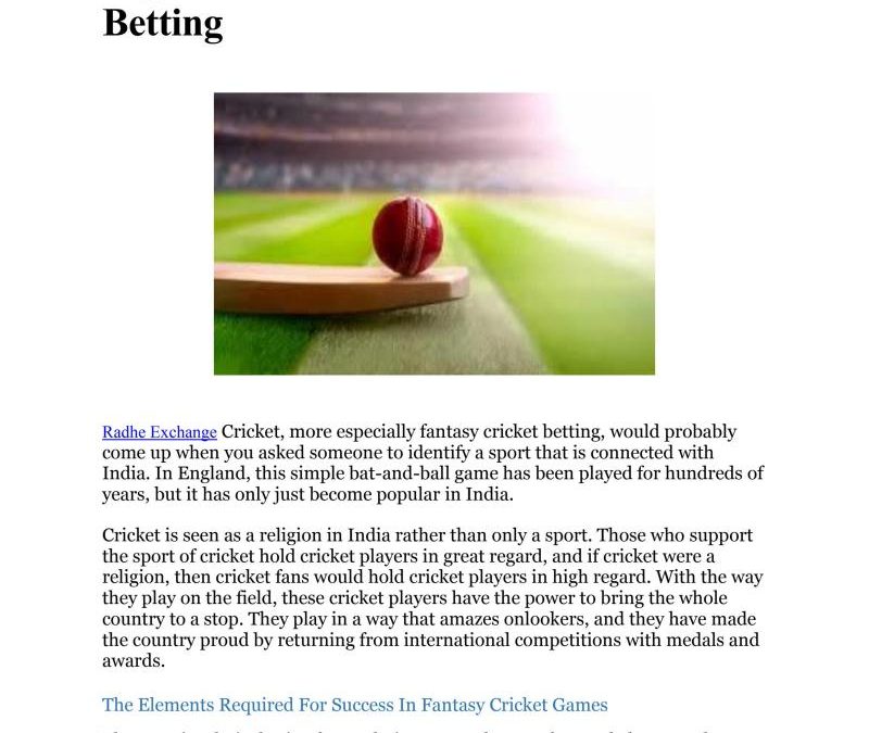 Legal Cricket Betting Apps In India