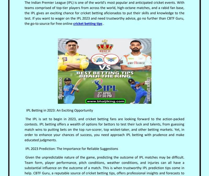 Online Betting Predictions