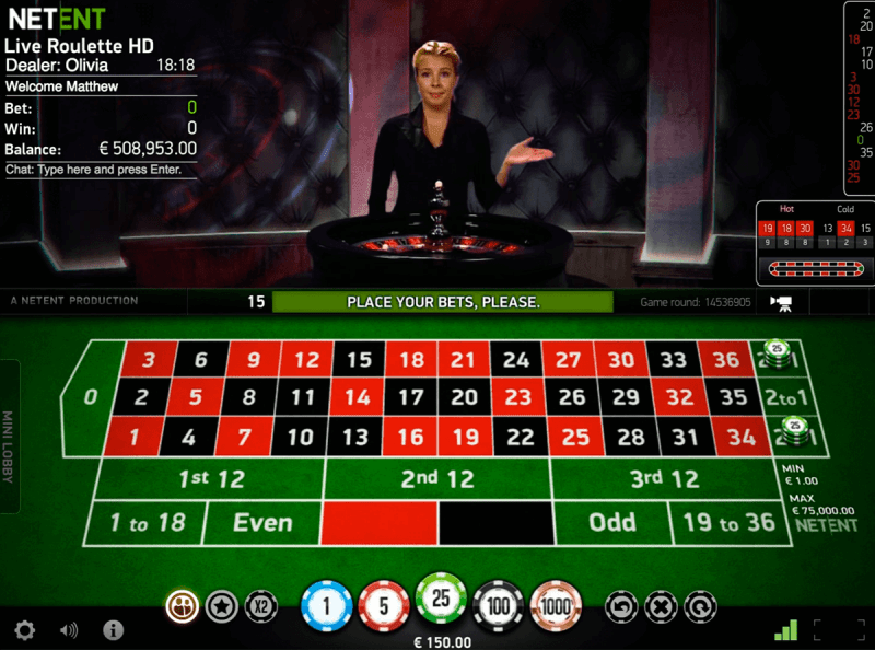 Online Live Roulette