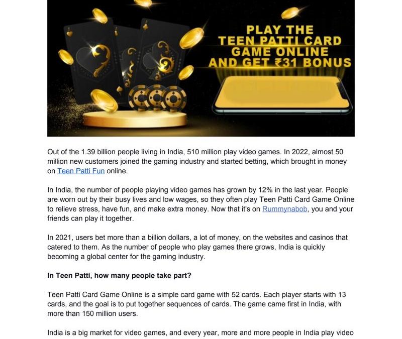 Online Real Money Games India