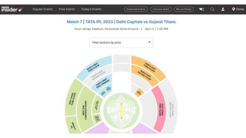 Paytm Insider Cricket Tickets