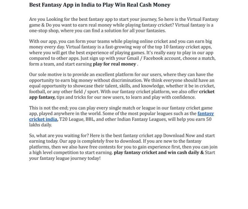 Play And Win Cash In India Free