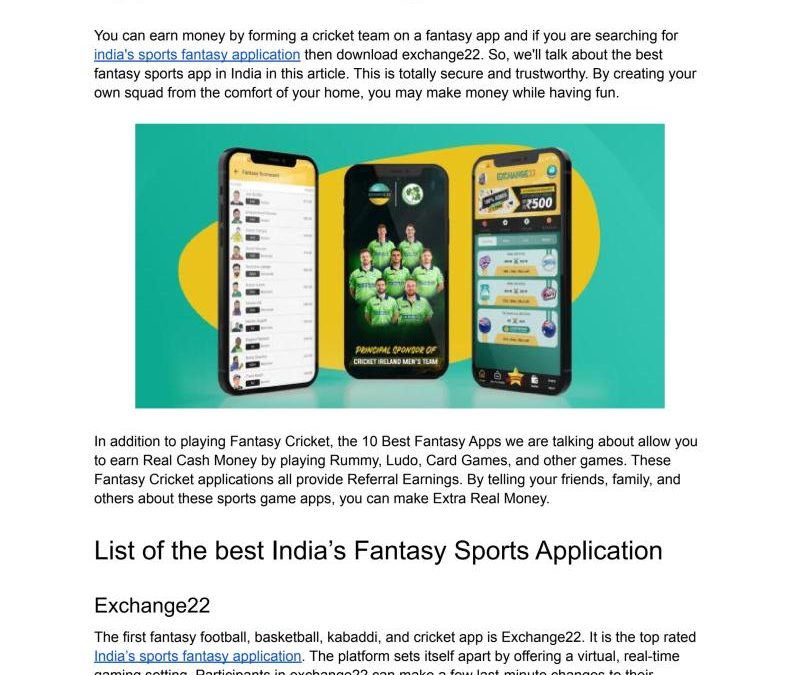 Play Cricket Game And Earn Money