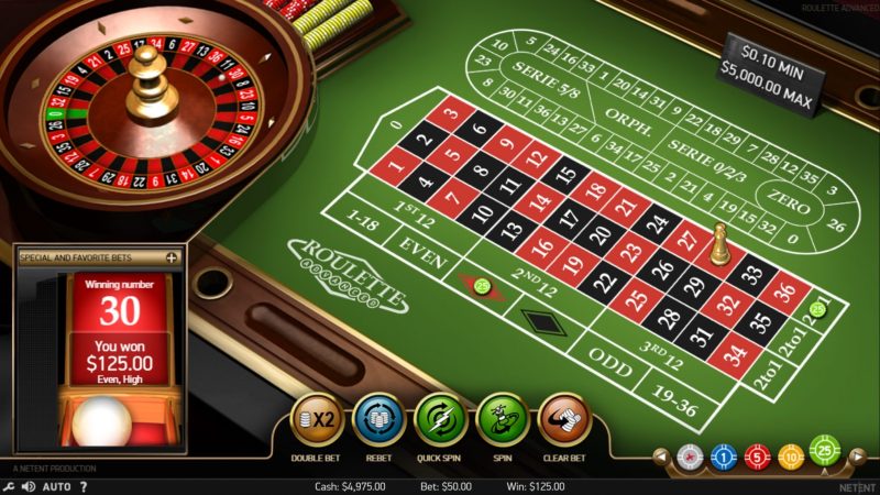 Play European Roulette Online