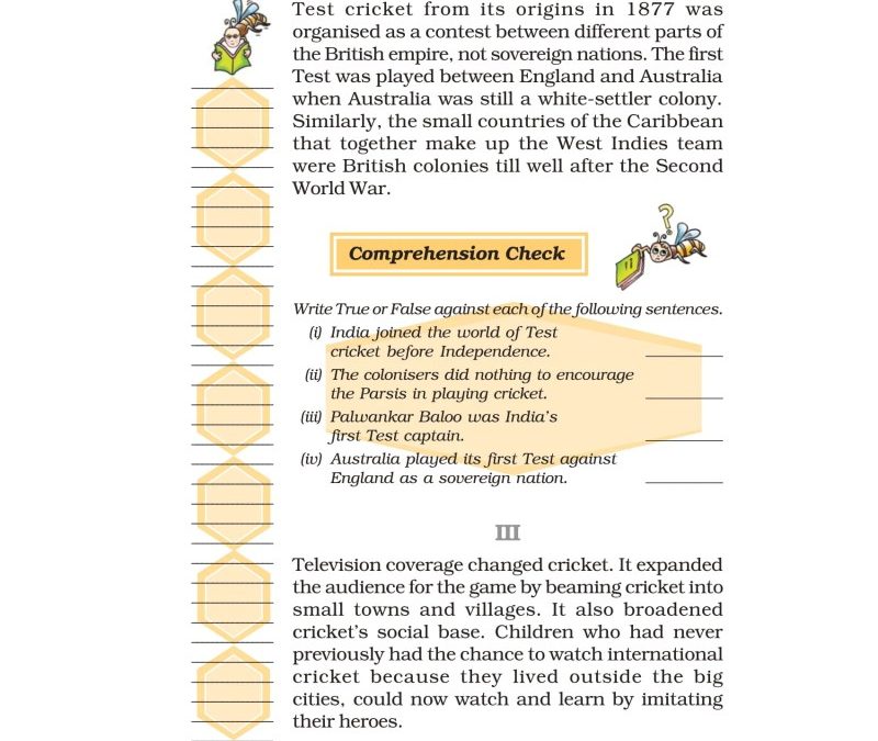 The Story Of Cricket Class 7