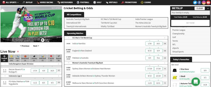 Bet Cricket Odds