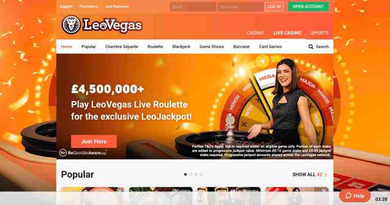 Bet On Your Favorite Casino Games With Leovegas