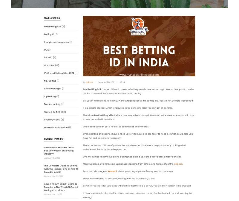 Betting Id Online