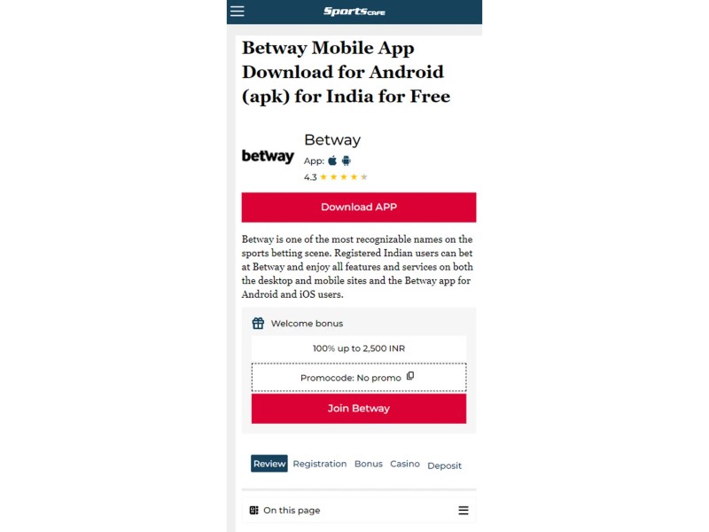 Betway Gaming App