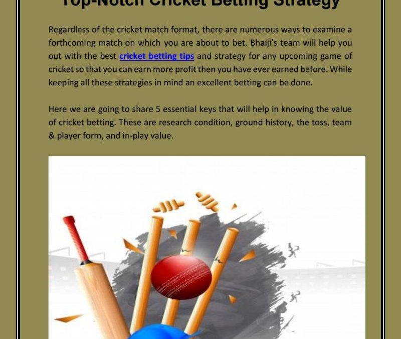 Cricket Beting Free Tips