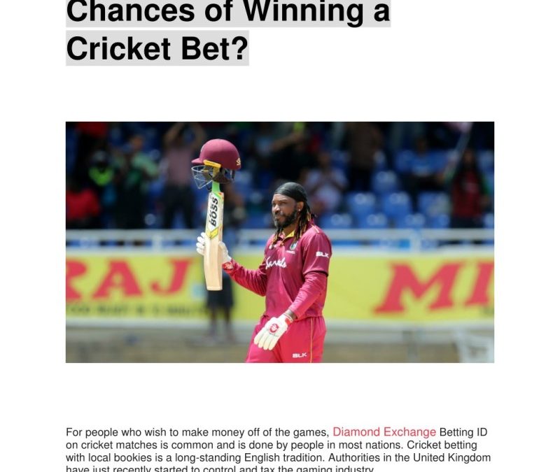 Cricket Betting Game