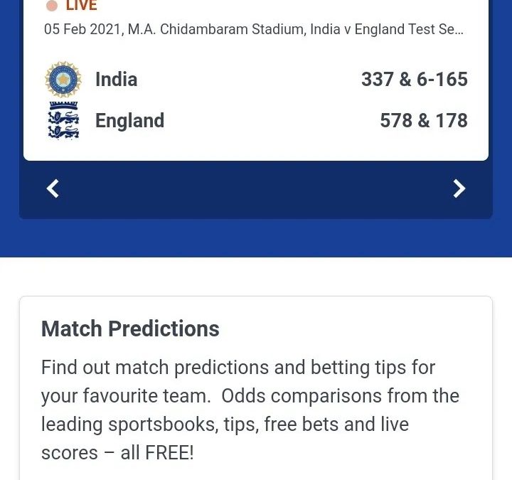 Free Cricket Betting Tips And Prediction