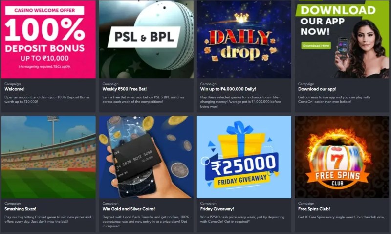 Join The Fun And Win Big At Comeon!: India’s Most Exciting Site For Online Casino And Sports Betting