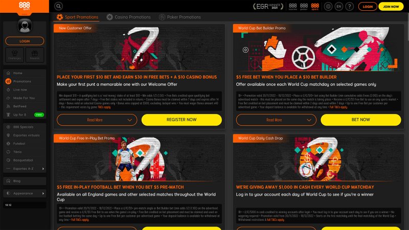 Win Real Money With 888 Sport’s Exclusive Casino Bonuses