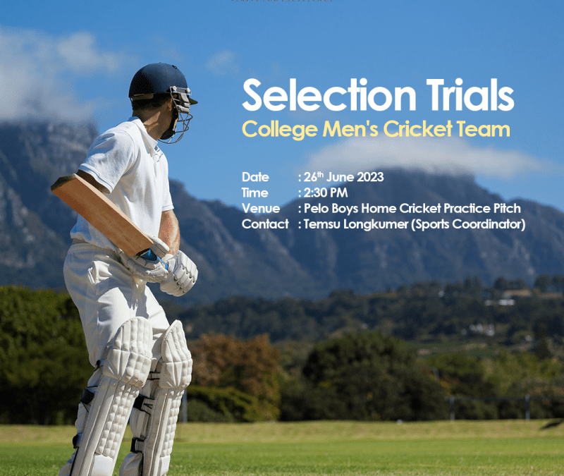 District Cricket Trials 2022 Date